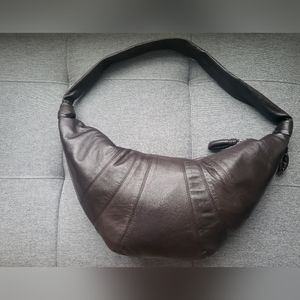Large Lemaire Croissant bag (dark chocolate color)